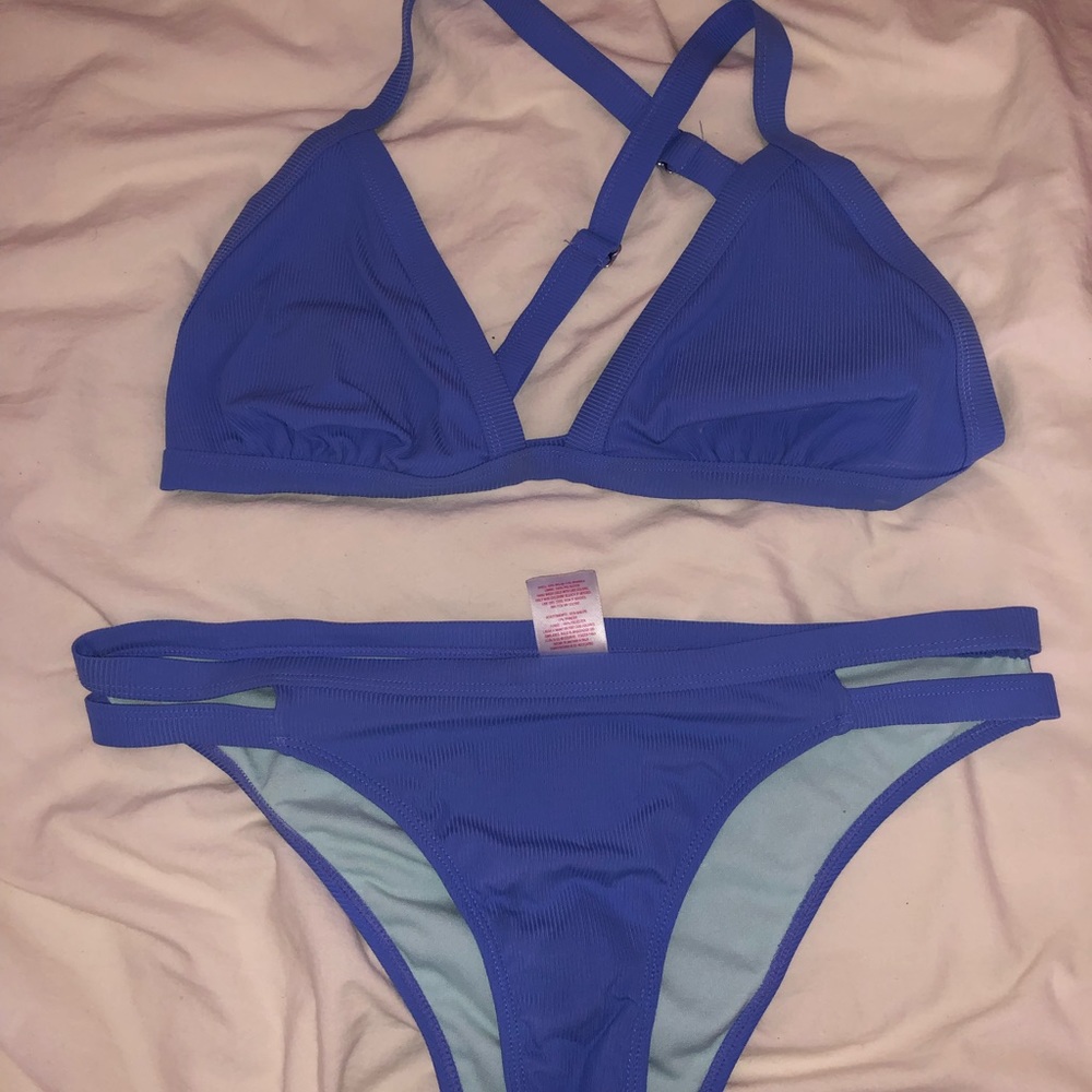 Blue bikini